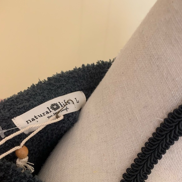 NATURAL LIFE Cozy Up Tunic Soft Fuzzy Casual Pockets Sweater Dress L - Picture 10 of 11